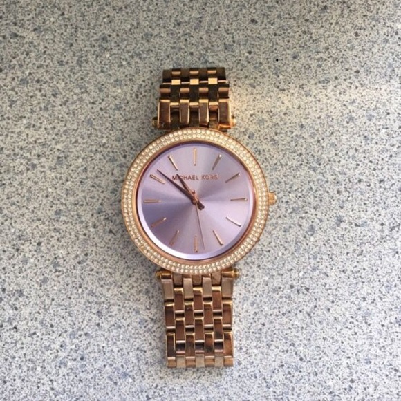Rose gold Michael Kors watch